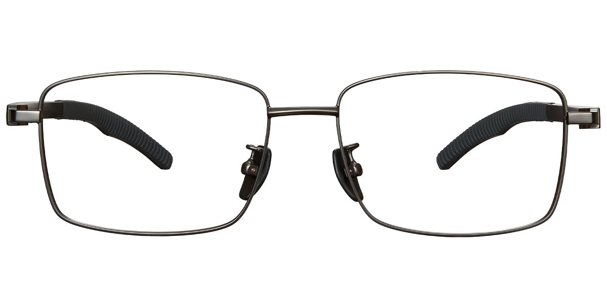 Square Reading Glasses gun_metal