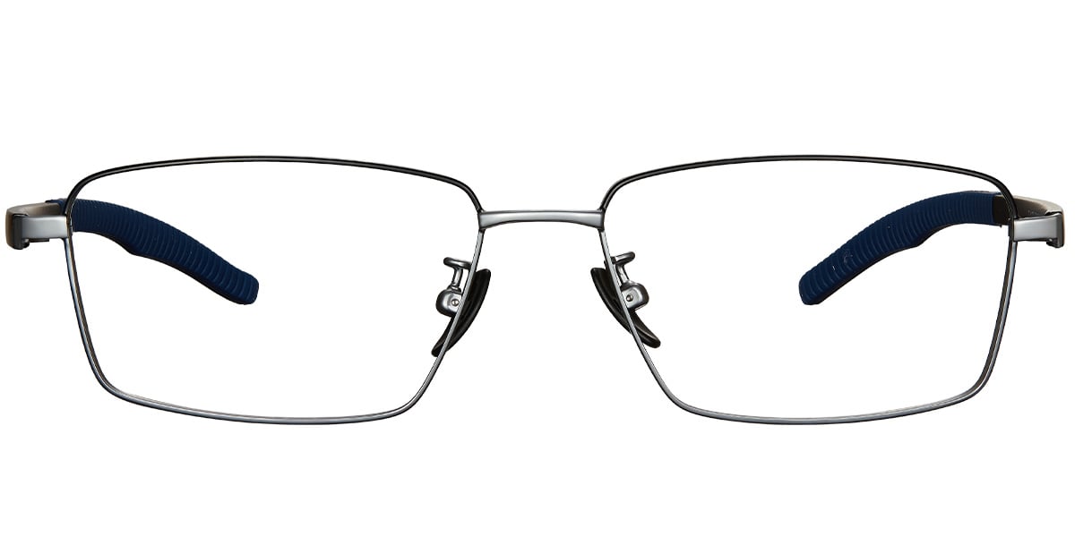 Rectangle Reading Glasses black-silver