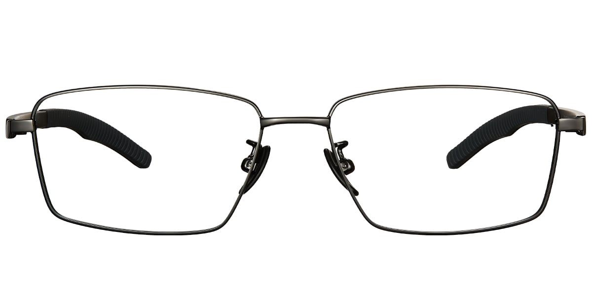 Rectangle Reading Glasses gun_metal