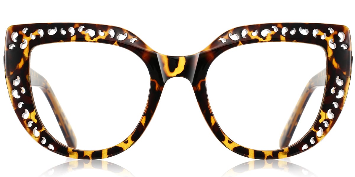 Geometric Reading Glasses pattern-tortoiseshell