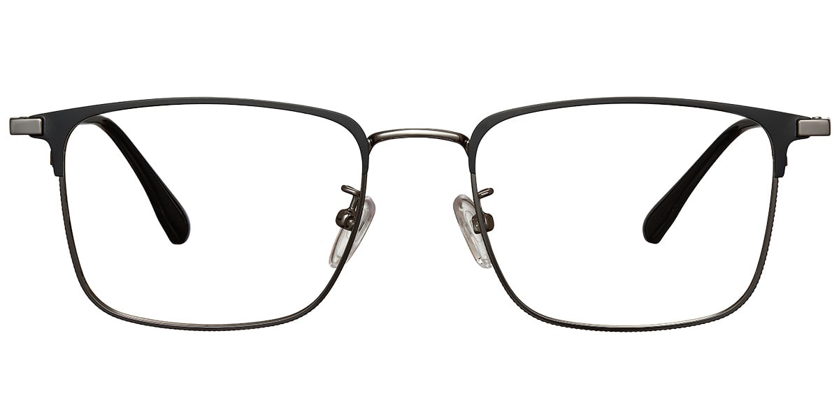 Square Reading Glasses black-gun_metal