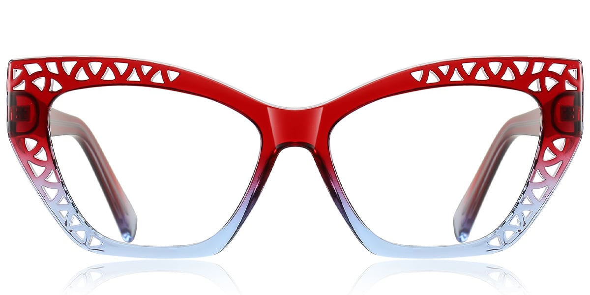 Square Reading Glasses gradient_red