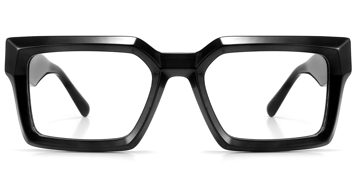 Acetate Square Reading Glasses bright_black