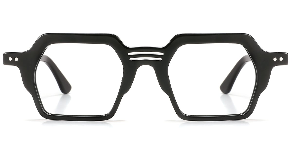 Acetate Square Reading Glasses black