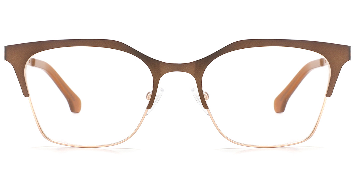 Square Reading Glasses rose_gold-brown