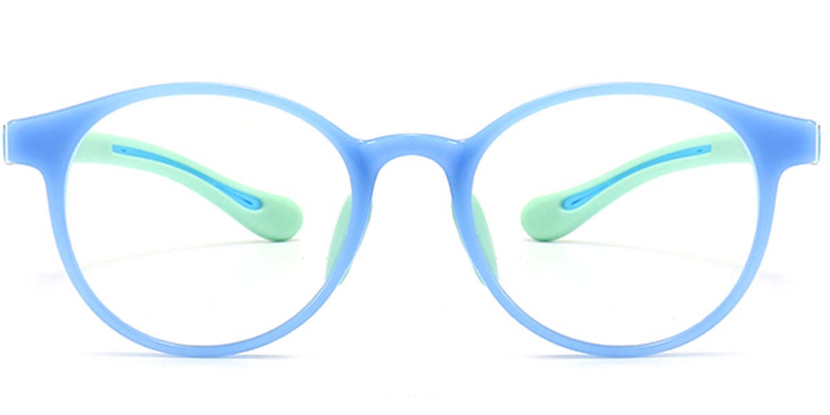 Kid's Round Reading Glasses blue