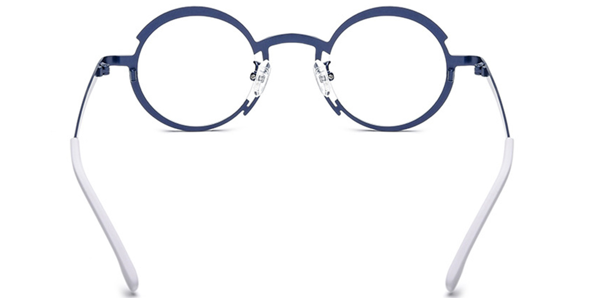 Titanium Round Reading Glasses dark_blue