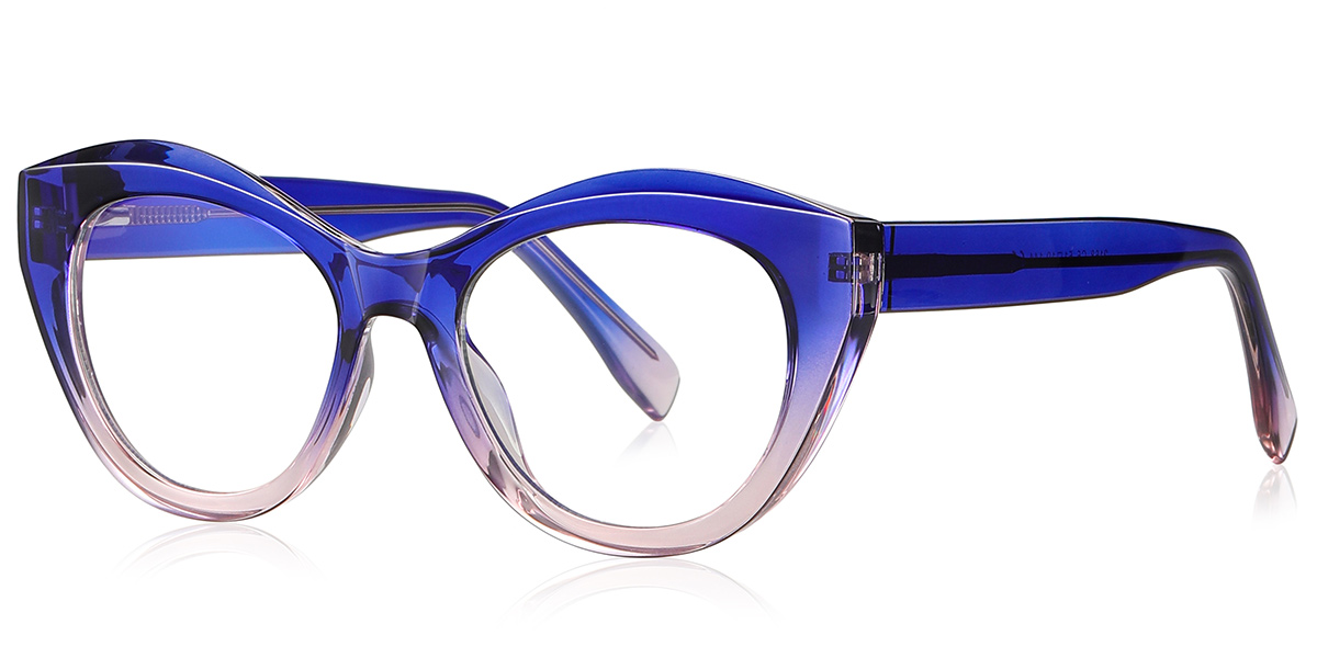 Oval Reading Glasses gradient_blue