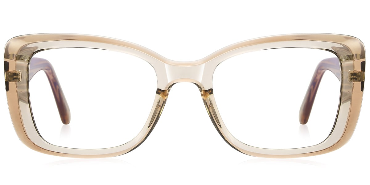 Rectangle Reading Glasses translucent-light_brown