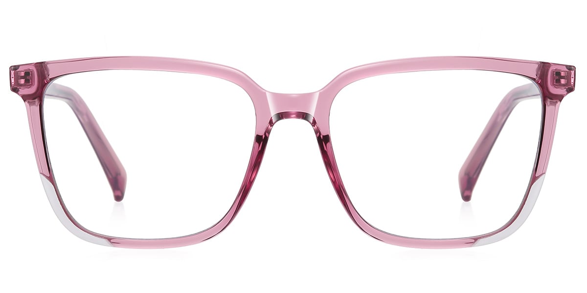 Square Reading Glasses pattern-pink