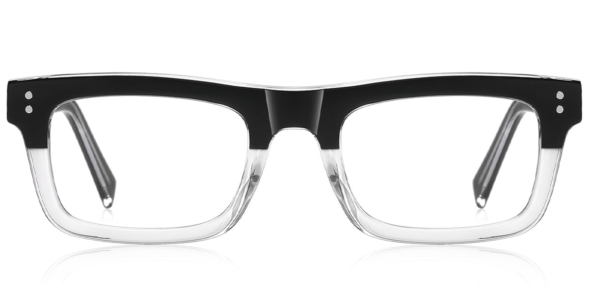 Rectangle Reading Glasses pattern-black