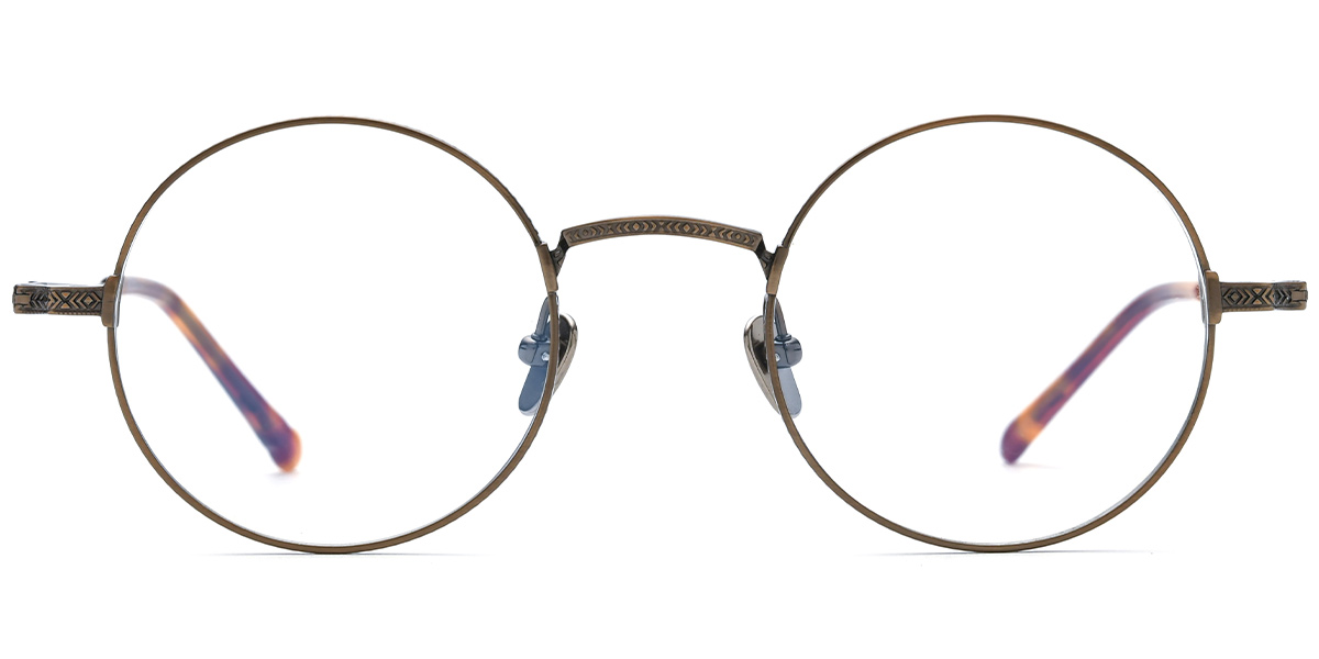 Titanium Round Reading Glasses 