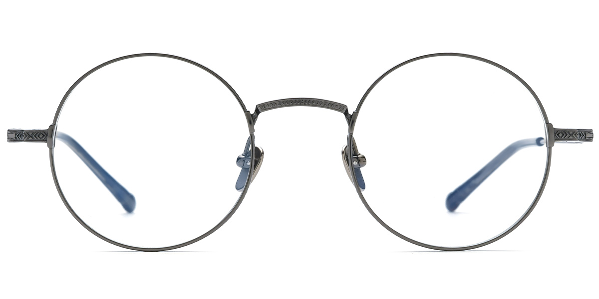 Titanium Round Reading Glasses 