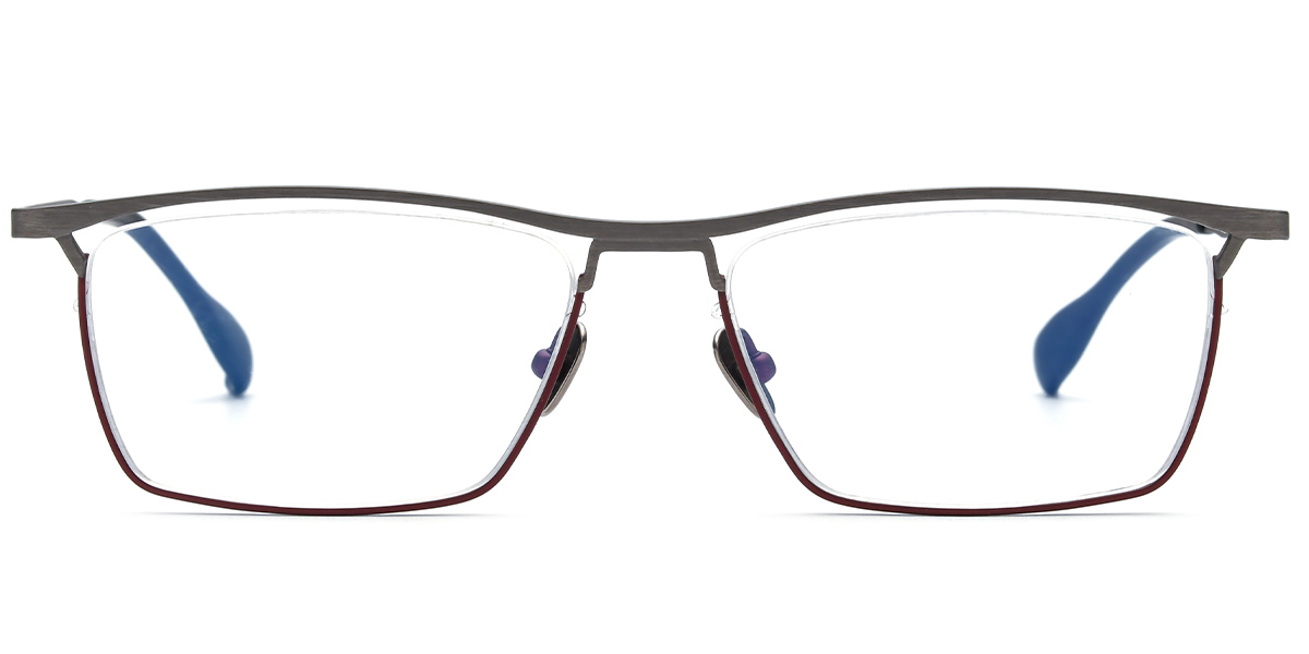 Titanium Rectangle Reading Glasses 