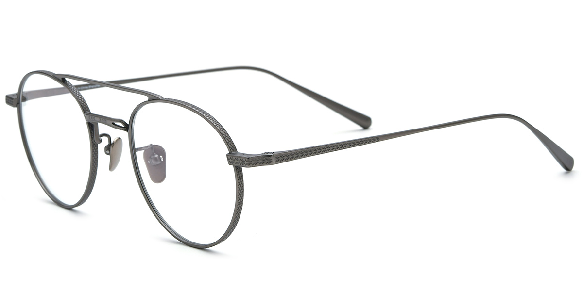 Titanium Aviator Reading Glasses grey