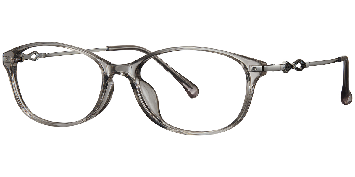 Oval Reading Glasses translucent-light_grey