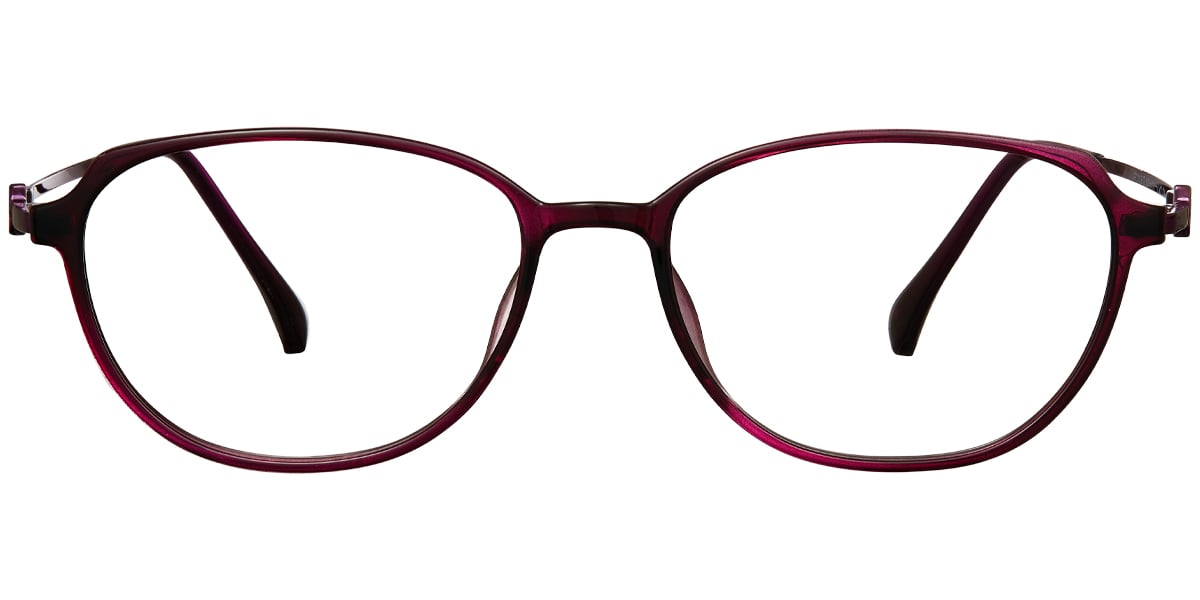 Oval Reading Glasses translucent-purple