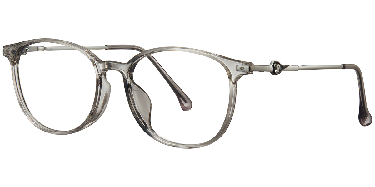 Oval Reading Glasses translucent-light_grey