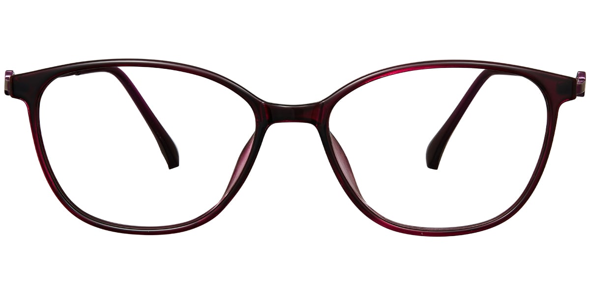 Oval Reading Glasses translucent-purple