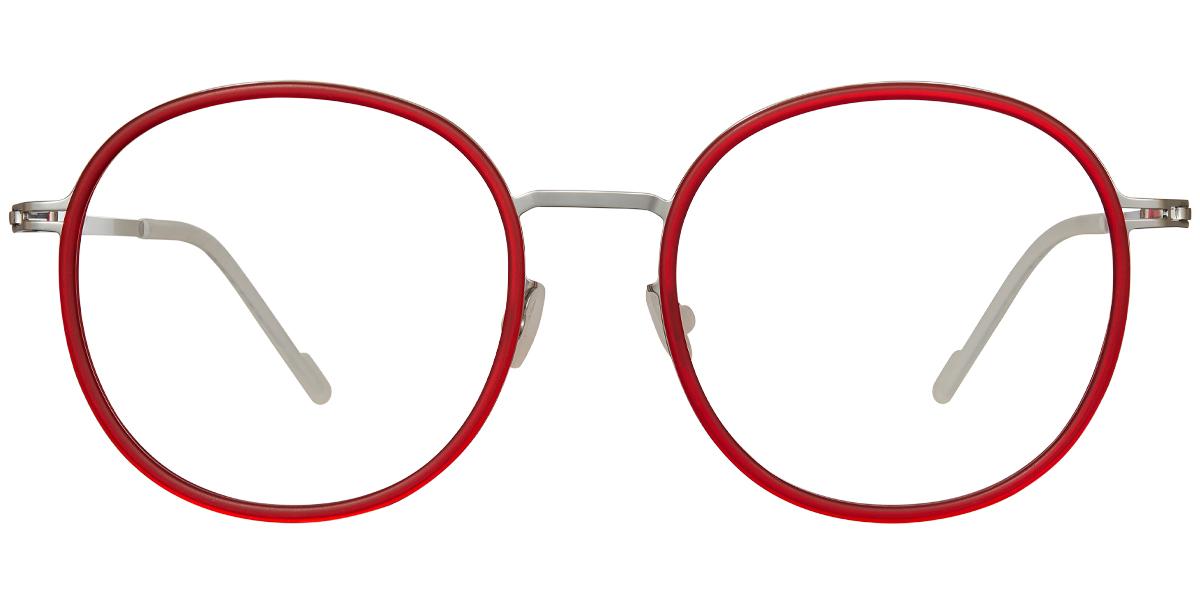Acetate Square Reading Glasses translucent-red