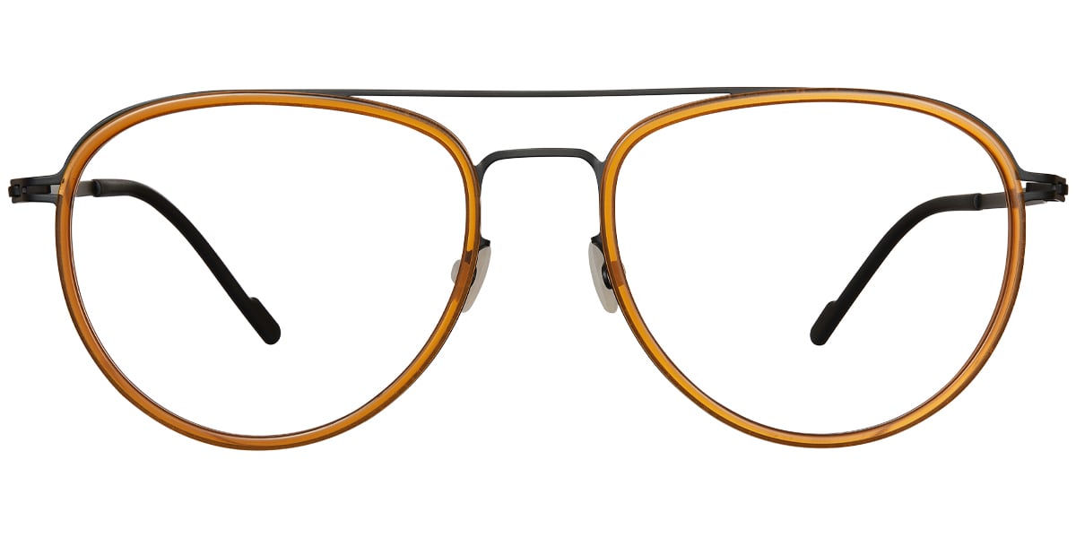 Acetate Aviator Reading Glasses translucent-yellow