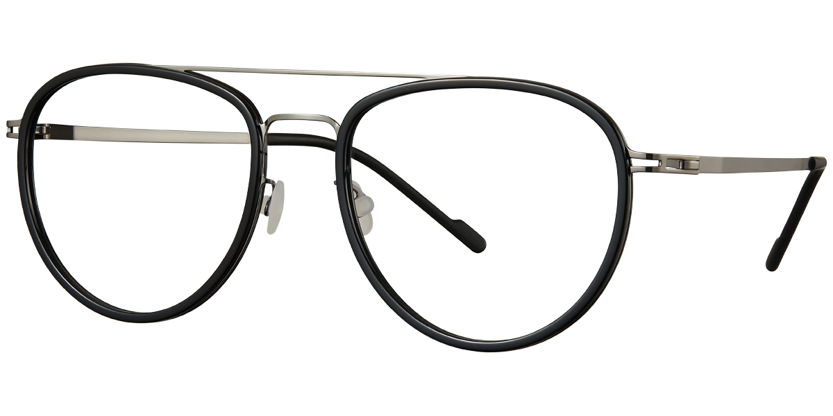 Acetate Aviator Reading Glasses black