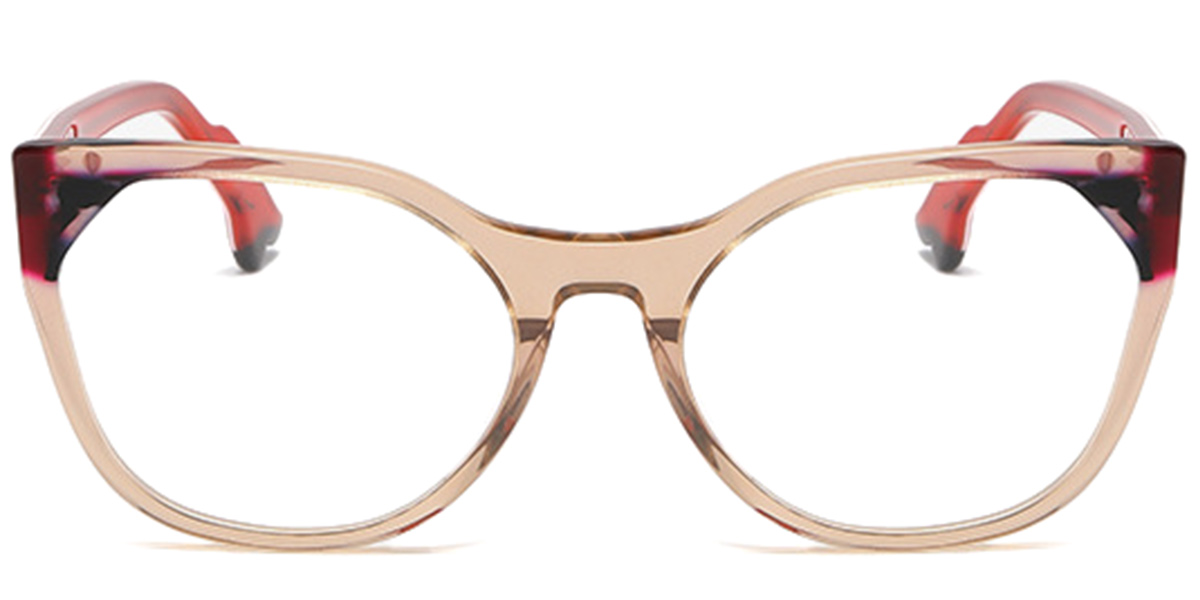 Acetate Square Reading Glasses pattern-light_brown