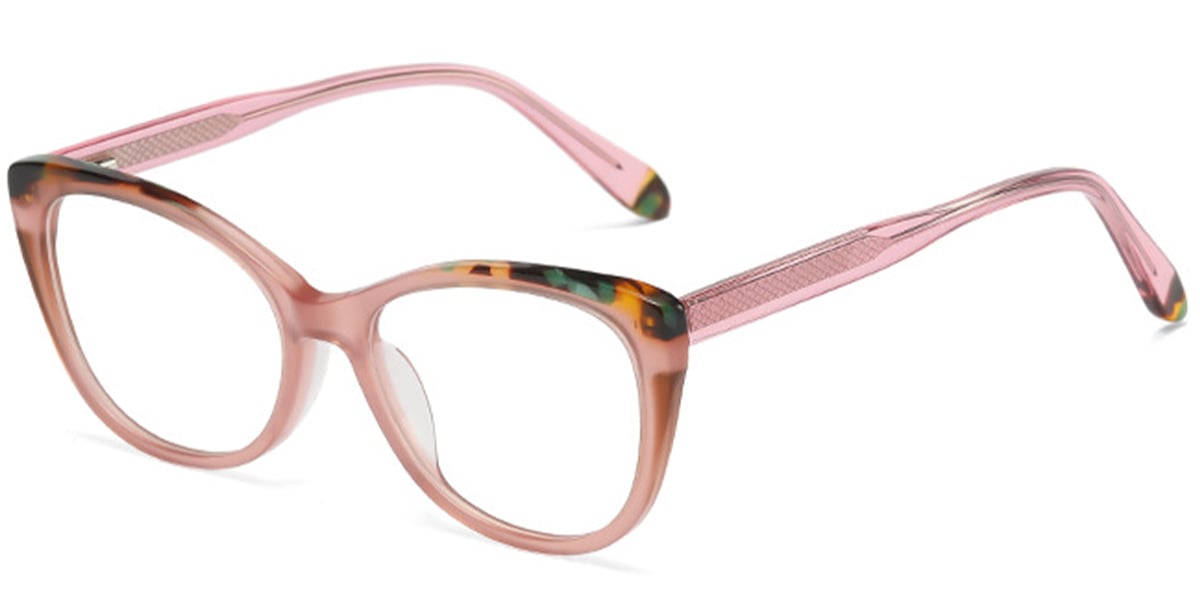 Acetate Cat Eye Reading Glasses pattern-pink