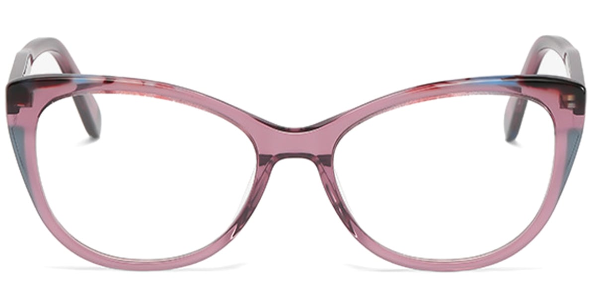 Acetate Cat Eye Reading Glasses pattern-purple