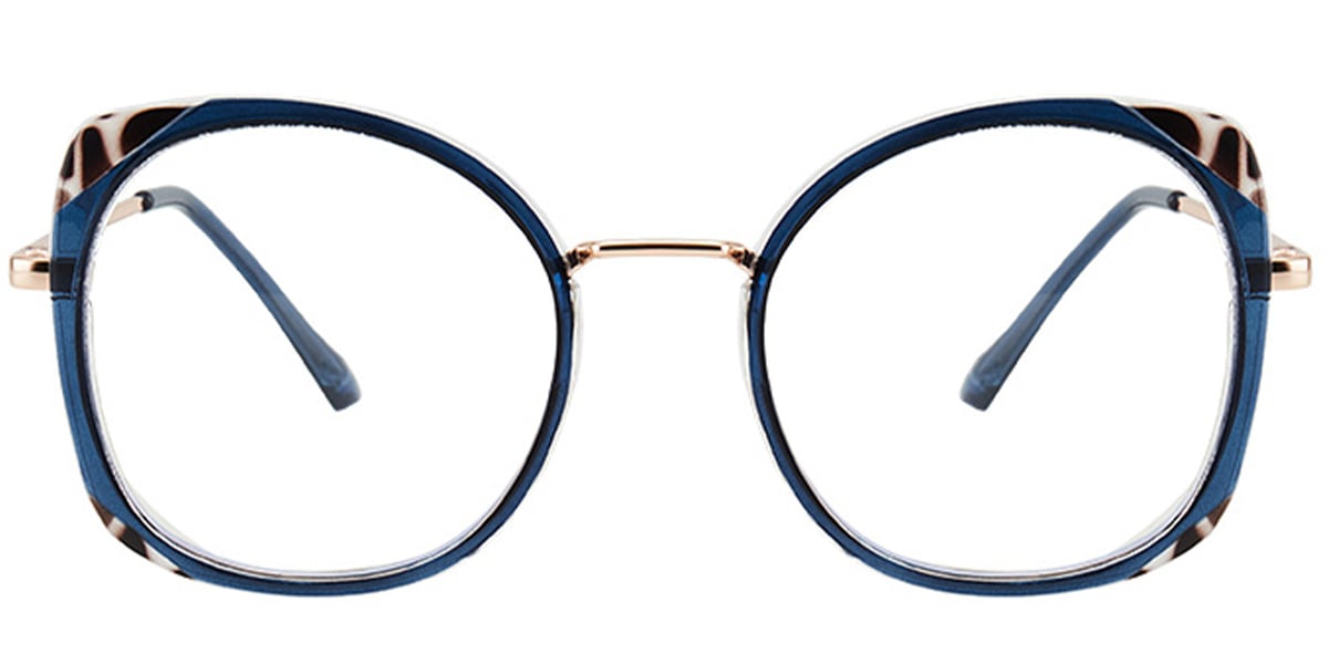 Square Reading Glasses pattern-blue