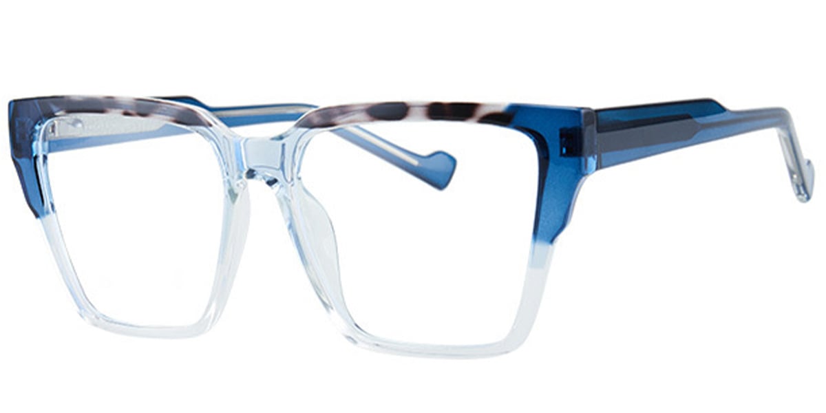 Square Reading Glasses pattern-blue