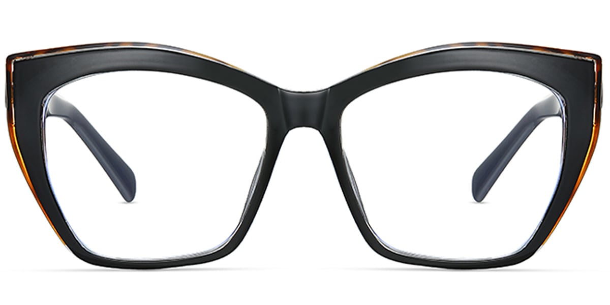 Square Reading Glasses pattern-black