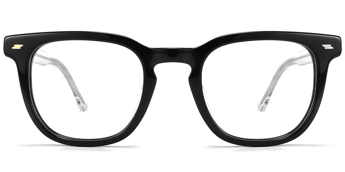 Acetate Square Reading Glasses black