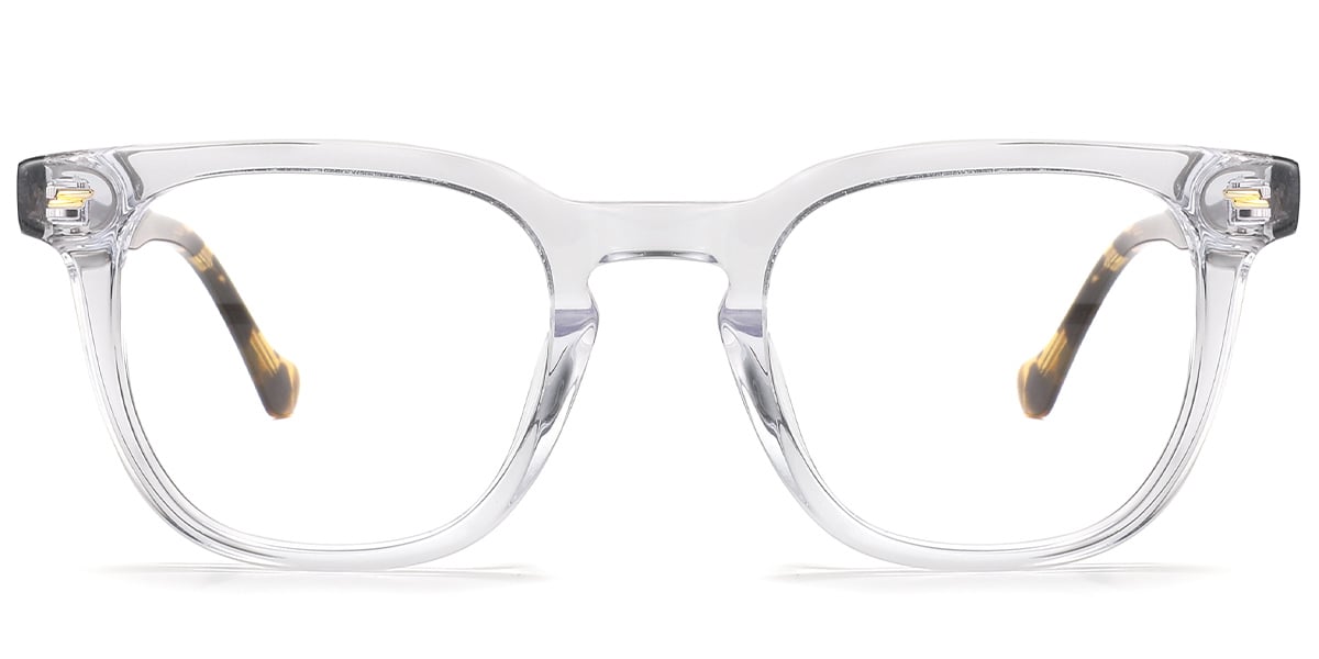 Acetate Square Reading Glasses translucent