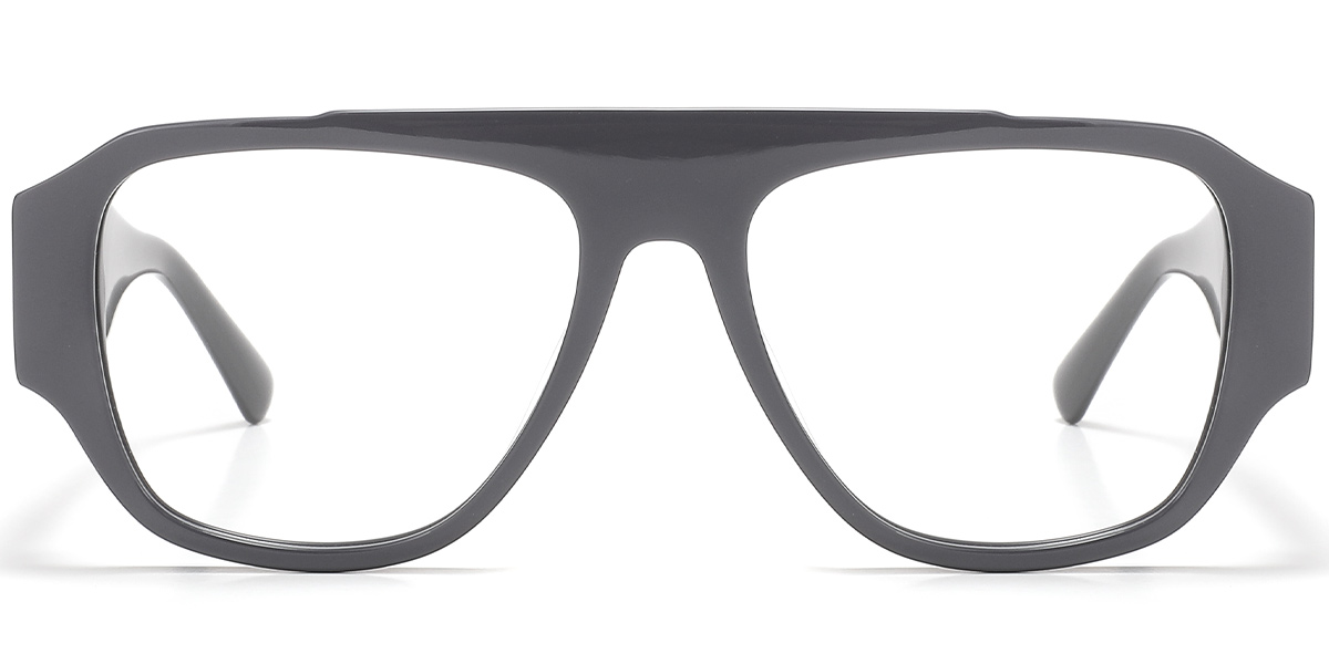 Acetate Square Reading Glasses grey