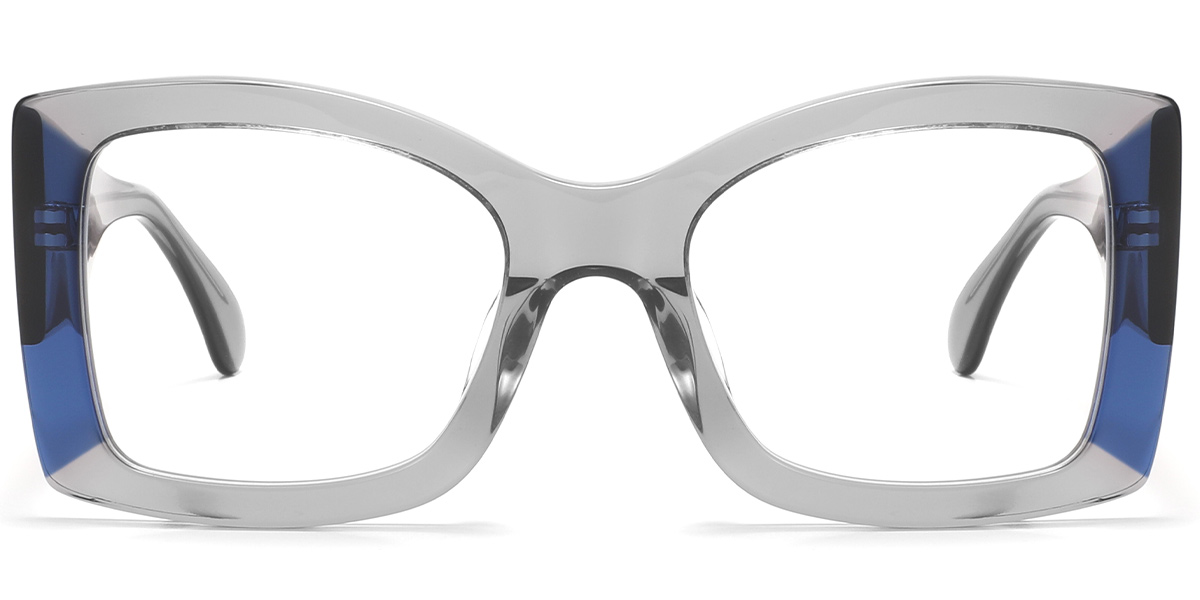 Acetate Square Reading Glasses pattern-grey