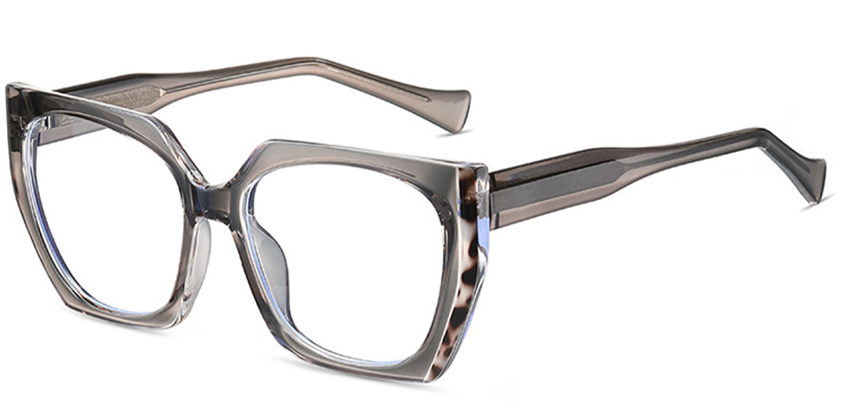 Square Reading Glasses pattern-grey
