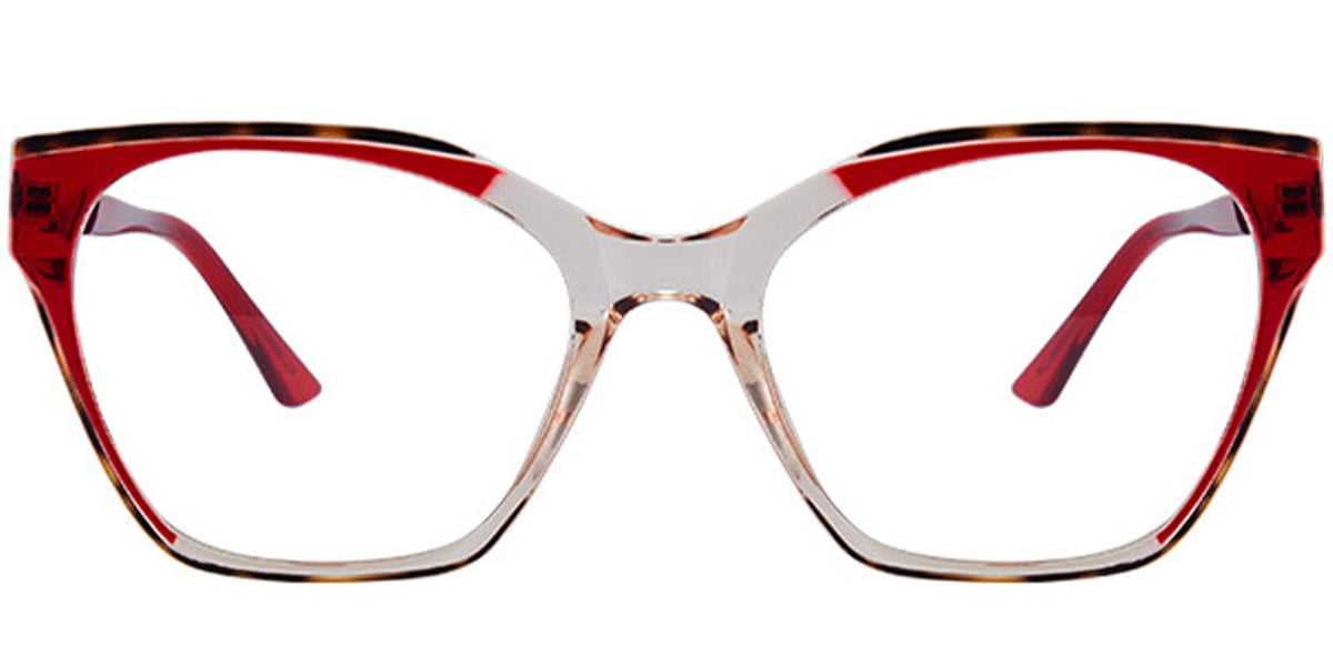 Square Reading Glasses pattern-red