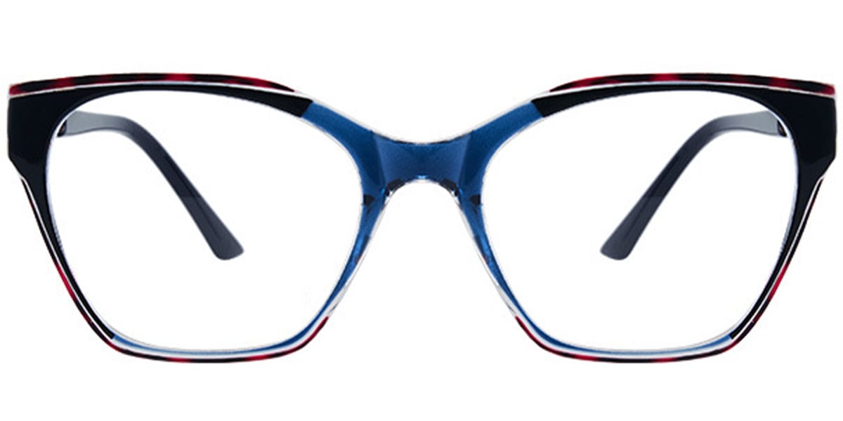 Square Reading Glasses pattern-blue