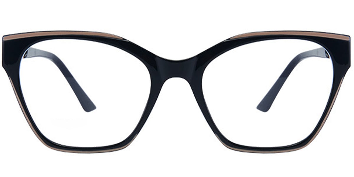 Square Reading Glasses pattern-black