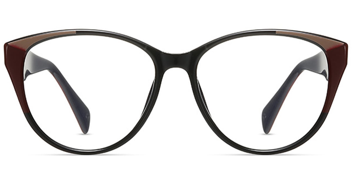 Square Reading Glasses pattern-black