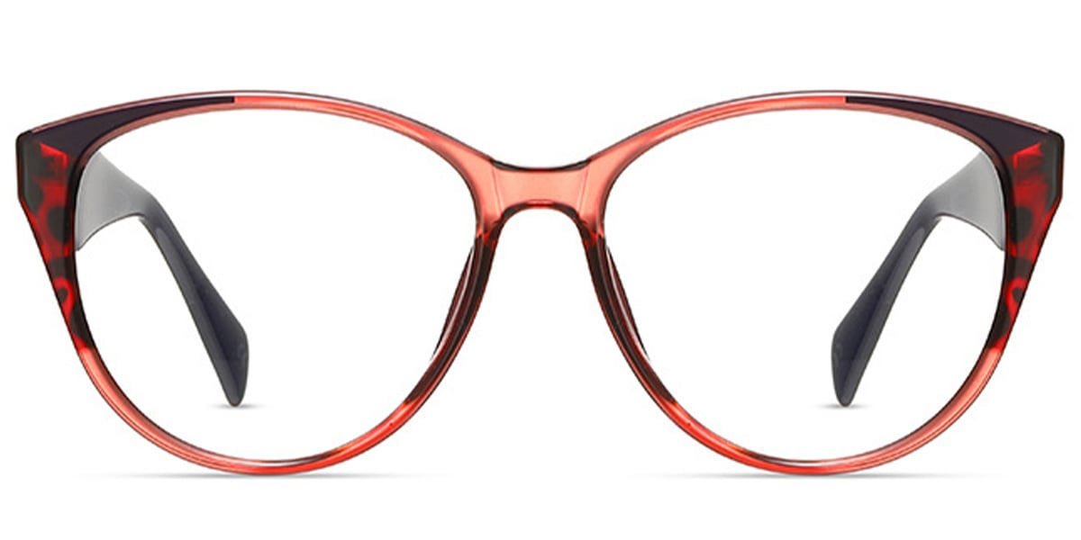 Square Reading Glasses pattern-red