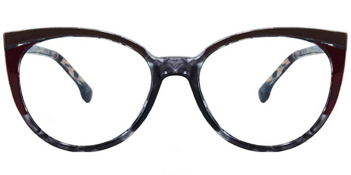 Oval Reading Glasses pattern-grey