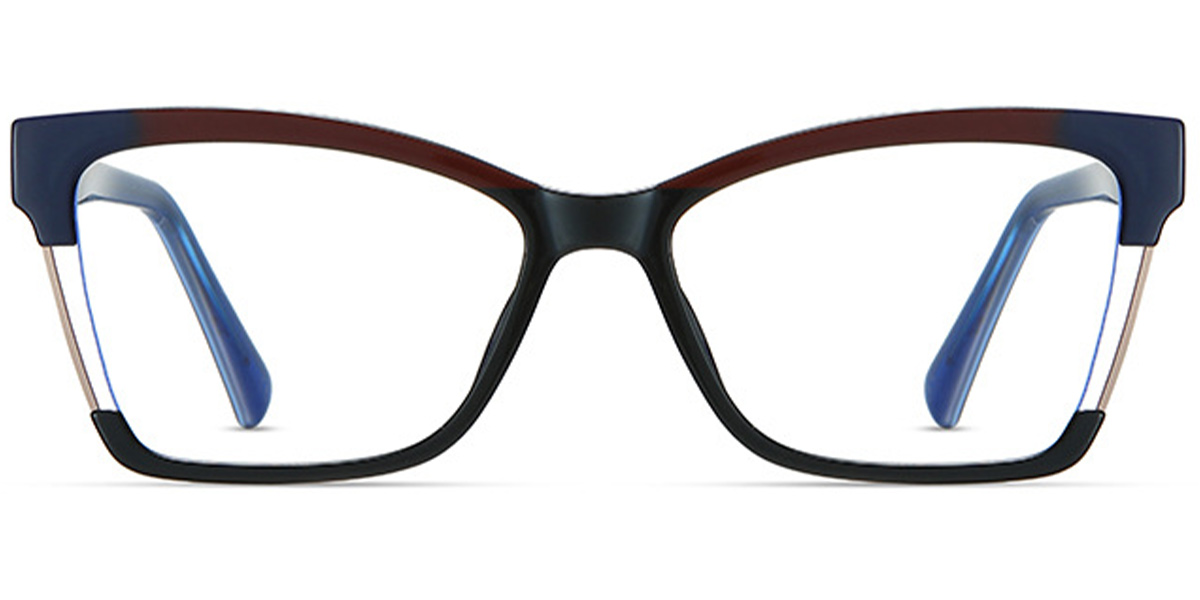 Rectangle Reading Glasses pattern-black