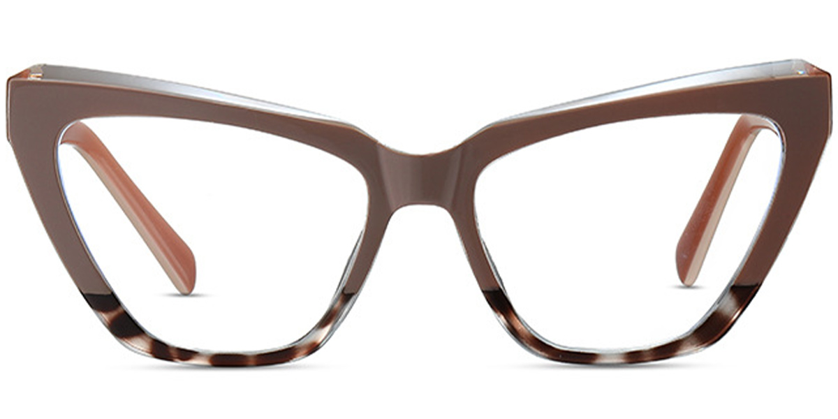 Cat Eye Reading Glasses pattern-light_brown