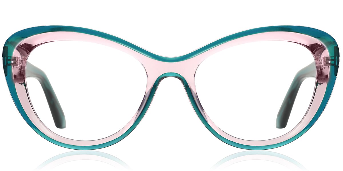 Butterfly Reading Glasses translucent-green