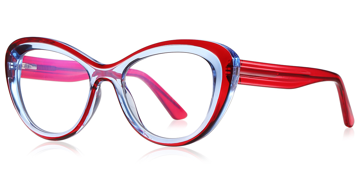 Butterfly Reading Glasses translucent-red