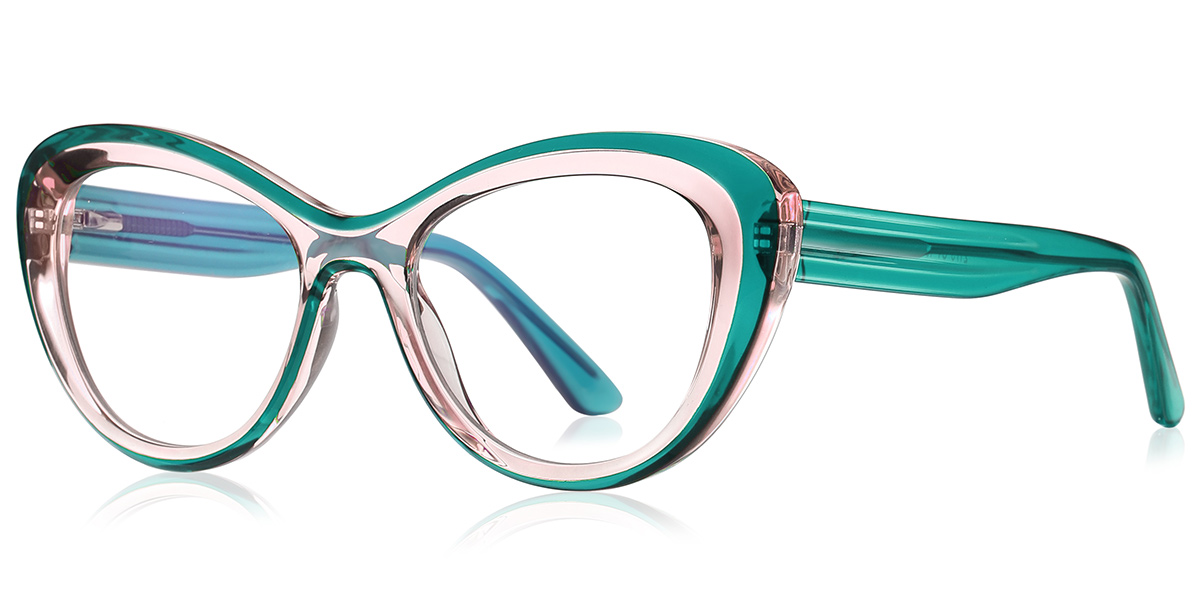 Butterfly Reading Glasses translucent-green
