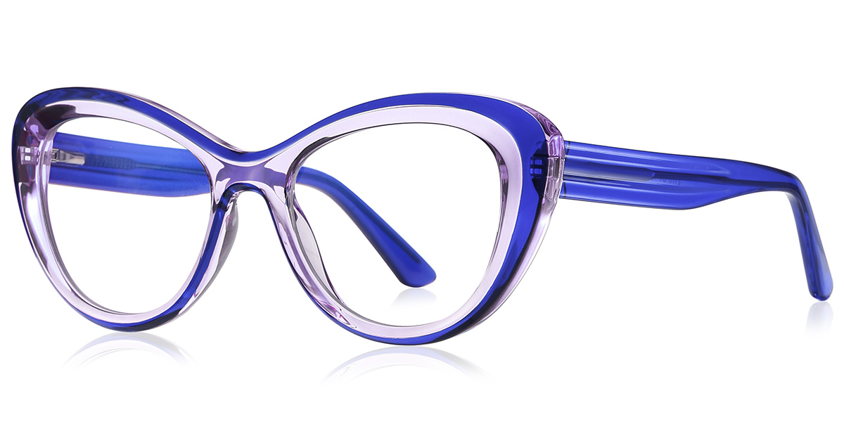 Butterfly Reading Glasses translucent-blue