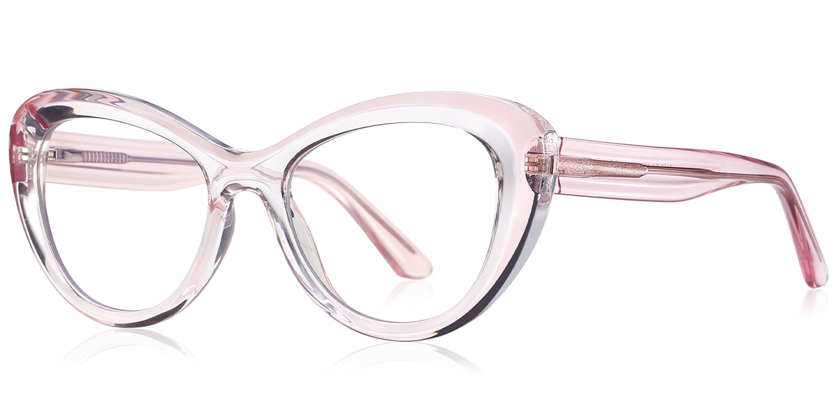 Butterfly Reading Glasses translucent-pink